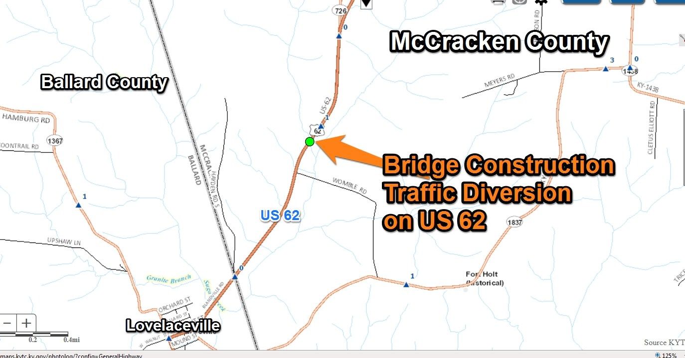 U.S. 62 diversion in McCracken County to activate Wednesday nigh WPSD Local 6 Your news