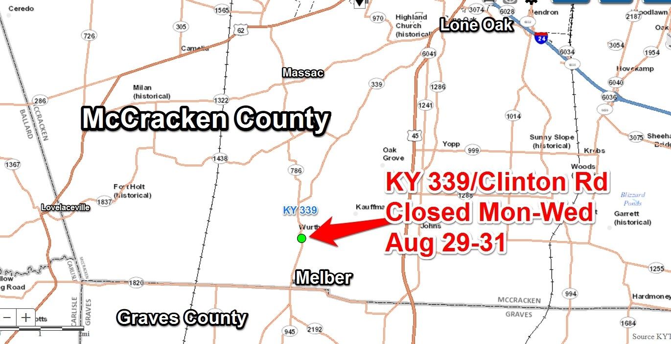 McCracken County road reopens after erosion repaired WPSD Local 6 Your news, weather, and
