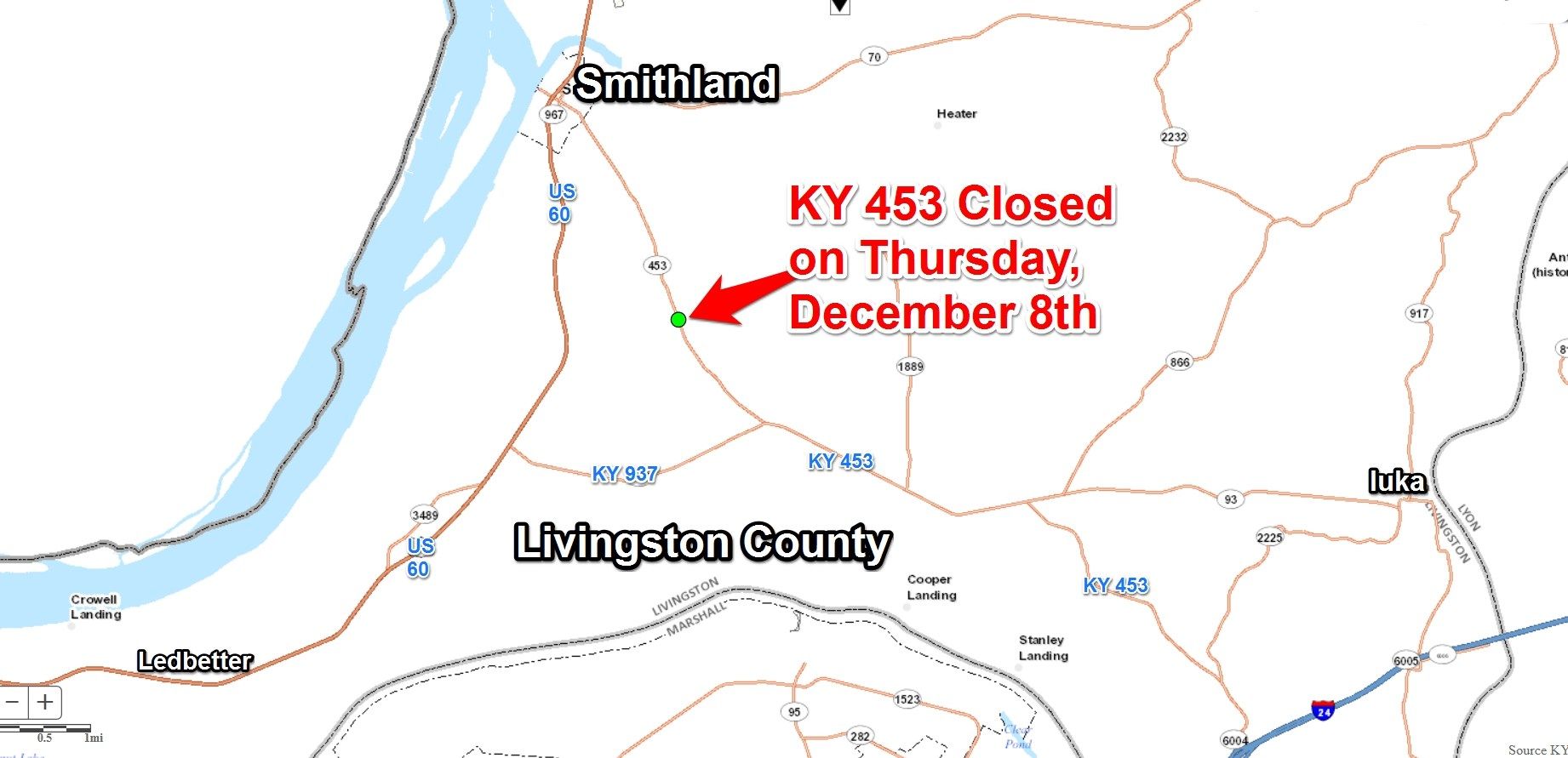 Closure planned on Livingston County road WPSD Local 6 Your news
