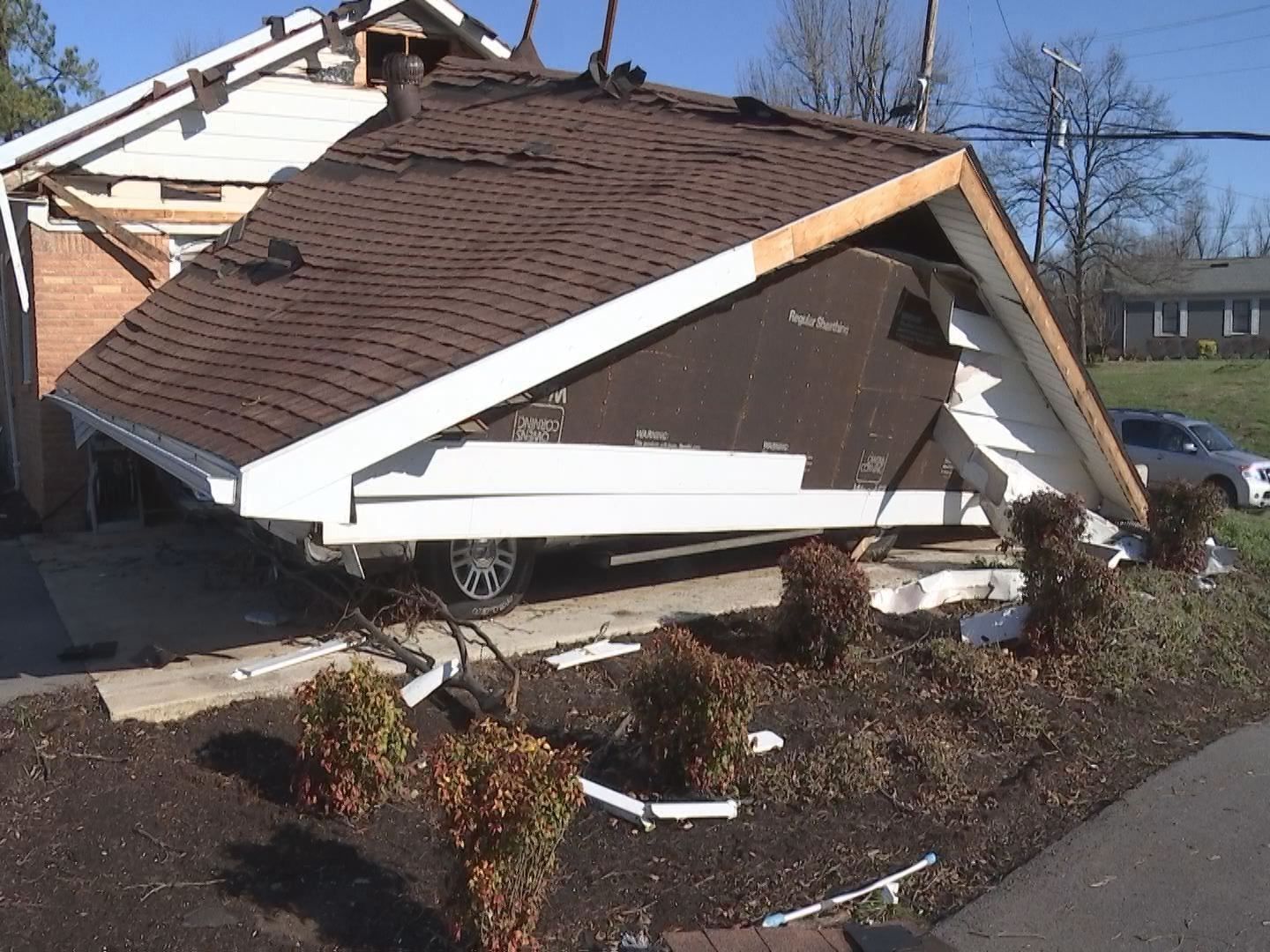 Local family devastated to see storm damage to their home in Hic WPSD