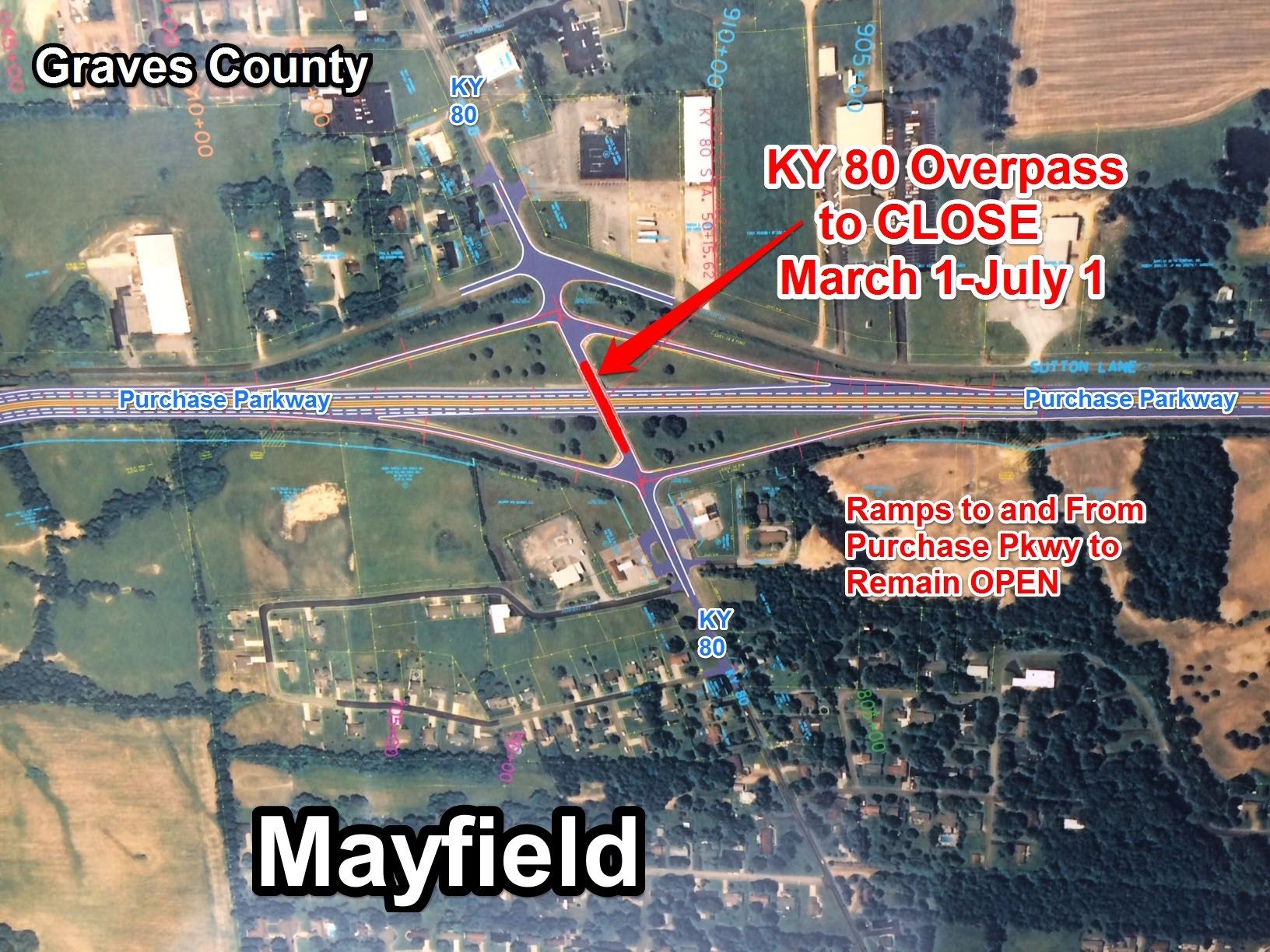KY 80 overpass at Mayfield opened to traffic early WPSD Local 6 Your news, weather, and